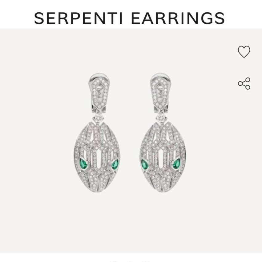Amazing premium snake face earrings