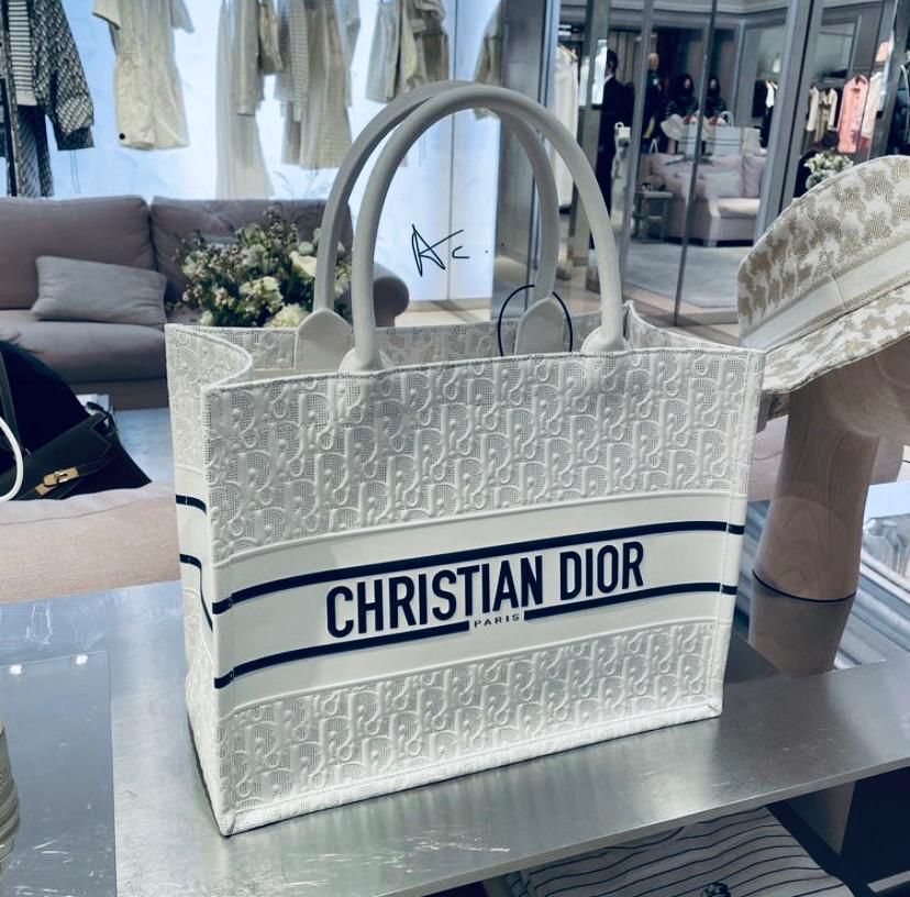 Cd leather book tote bag - AmazingBaba