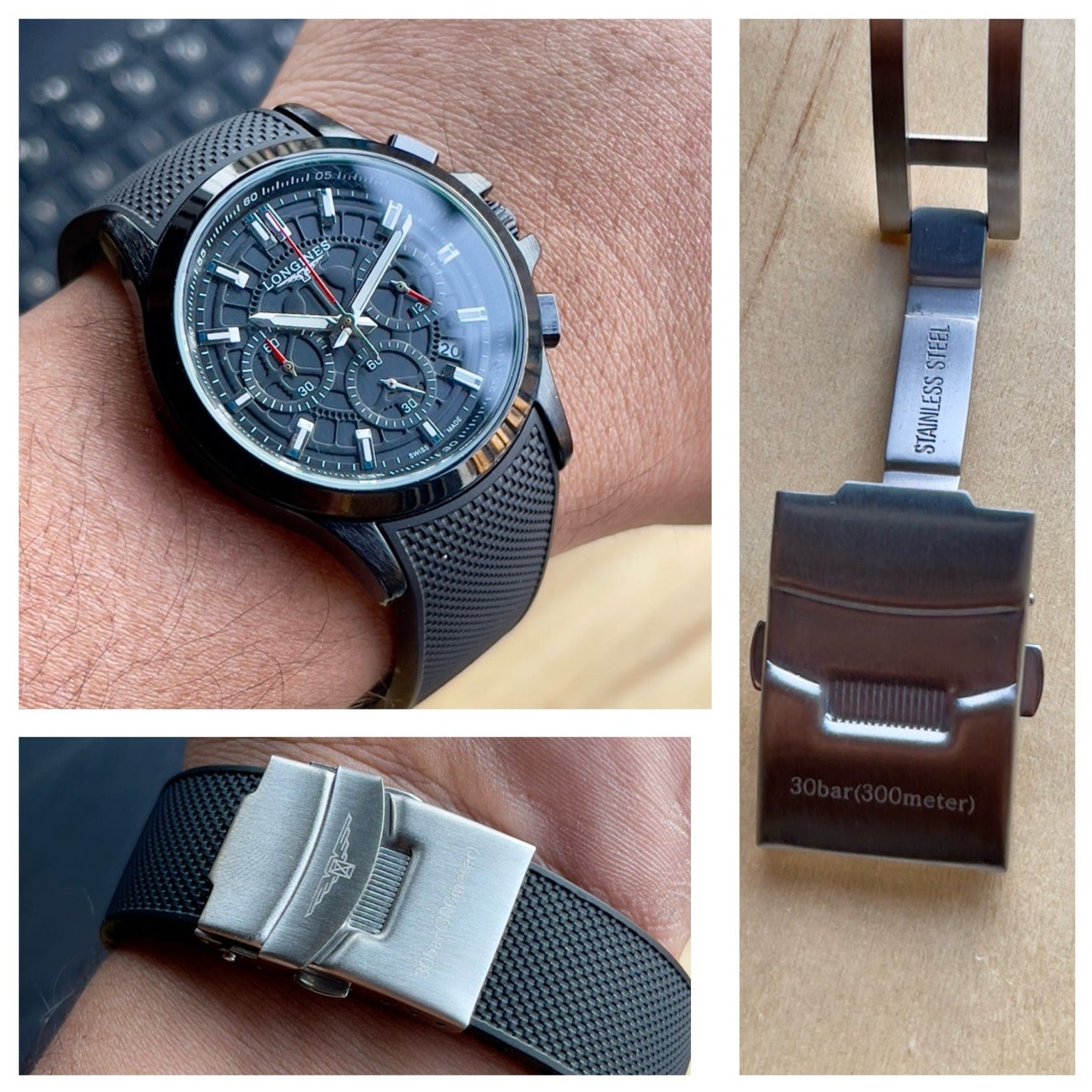 Amazing quartz luxury men watch