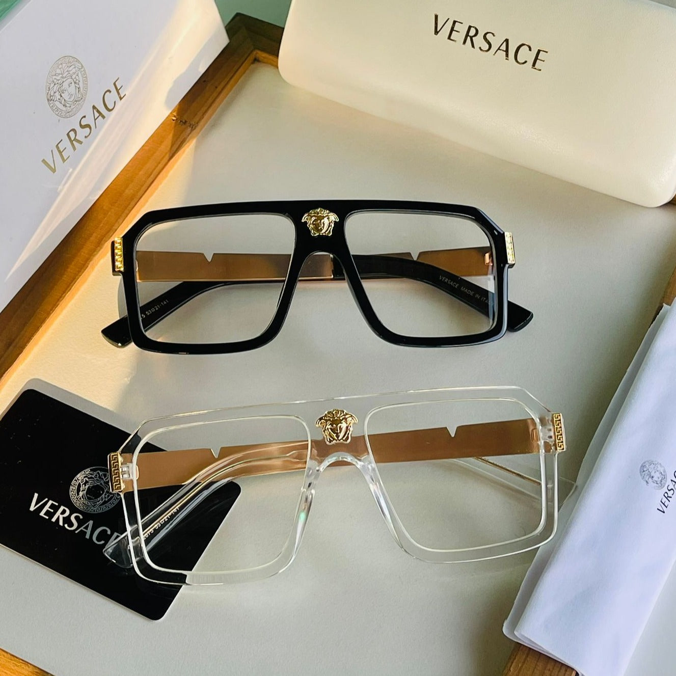 Vsache transparent unisex sunglasses