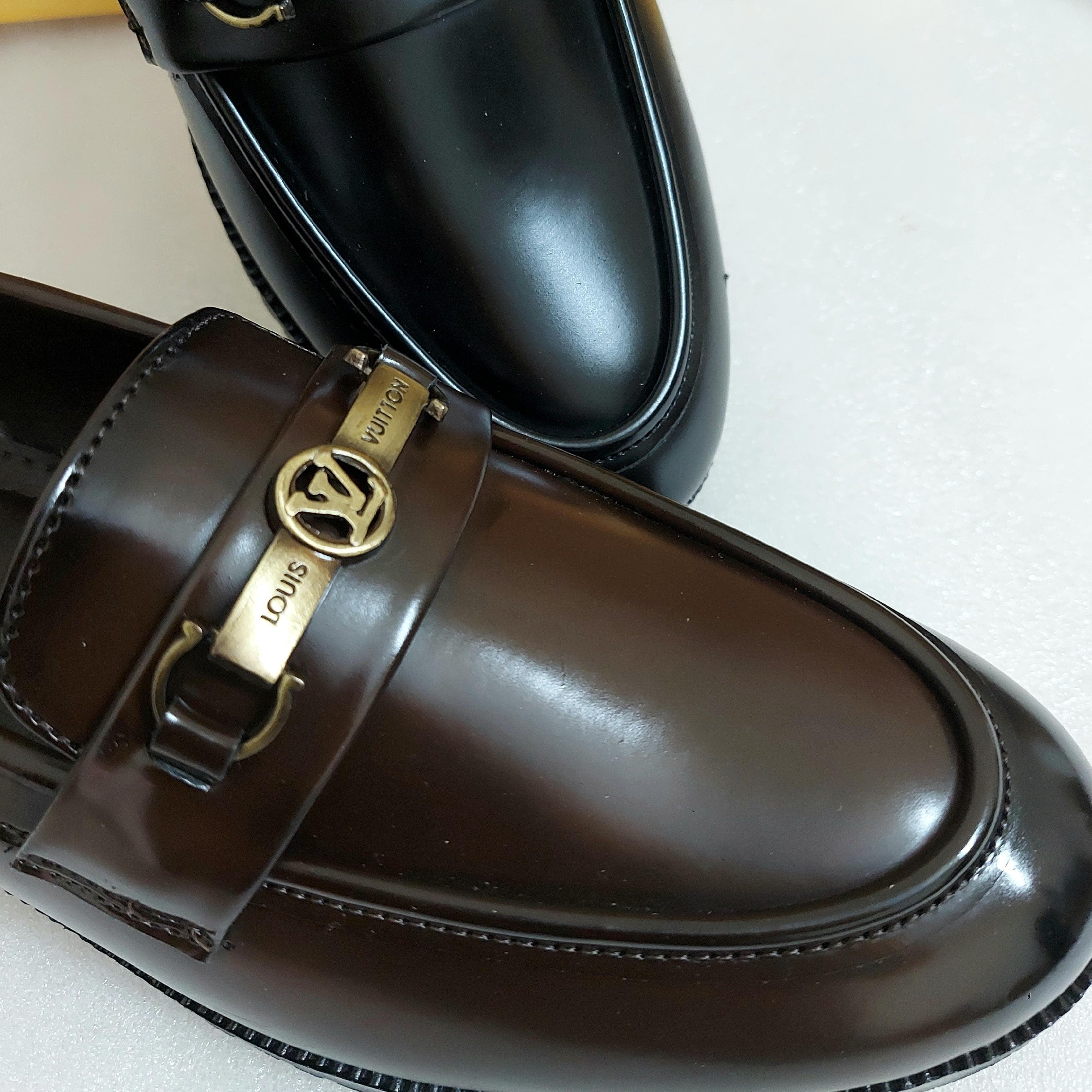 Lv premium inspired loafers shoes - AmazingBaba