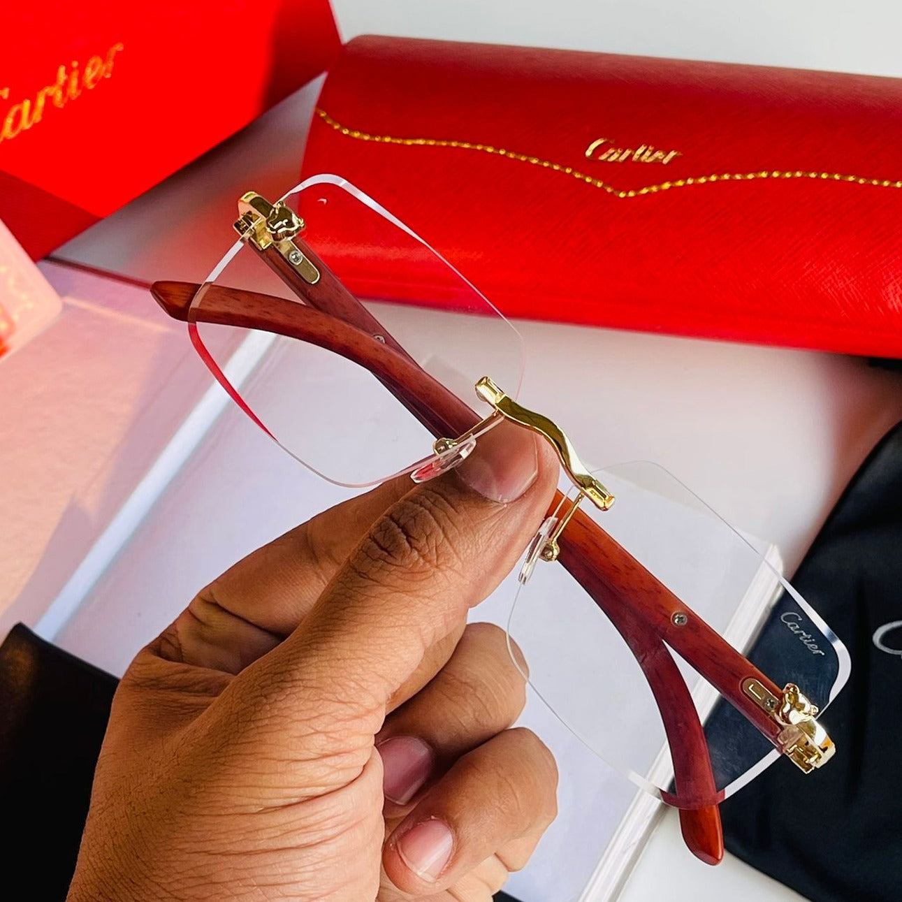 Ctr transparent luxury unisex sunglasses - AmazingBaba