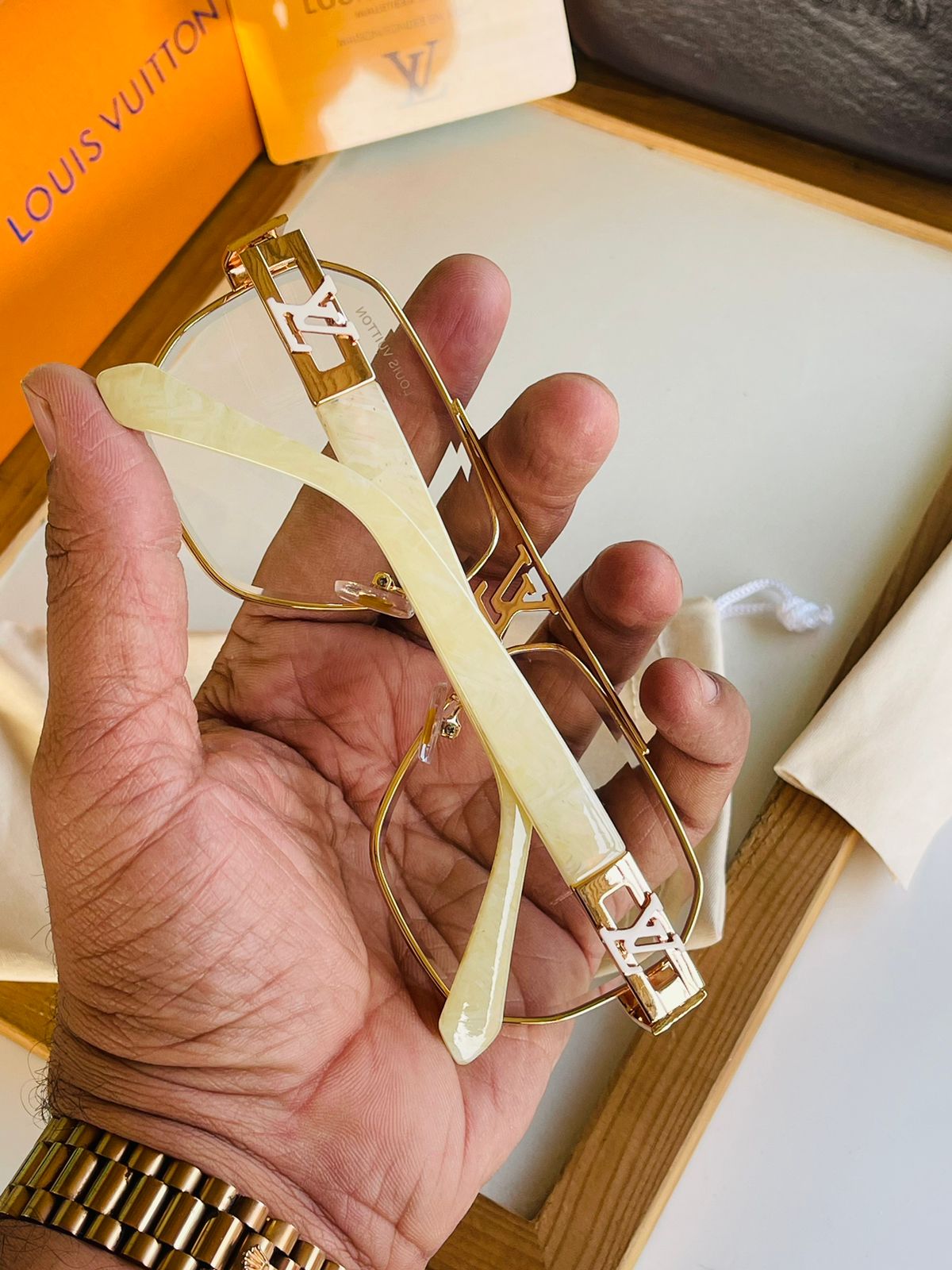 Lv premium transparent unisex luxury sunglasses - AmazingBaba