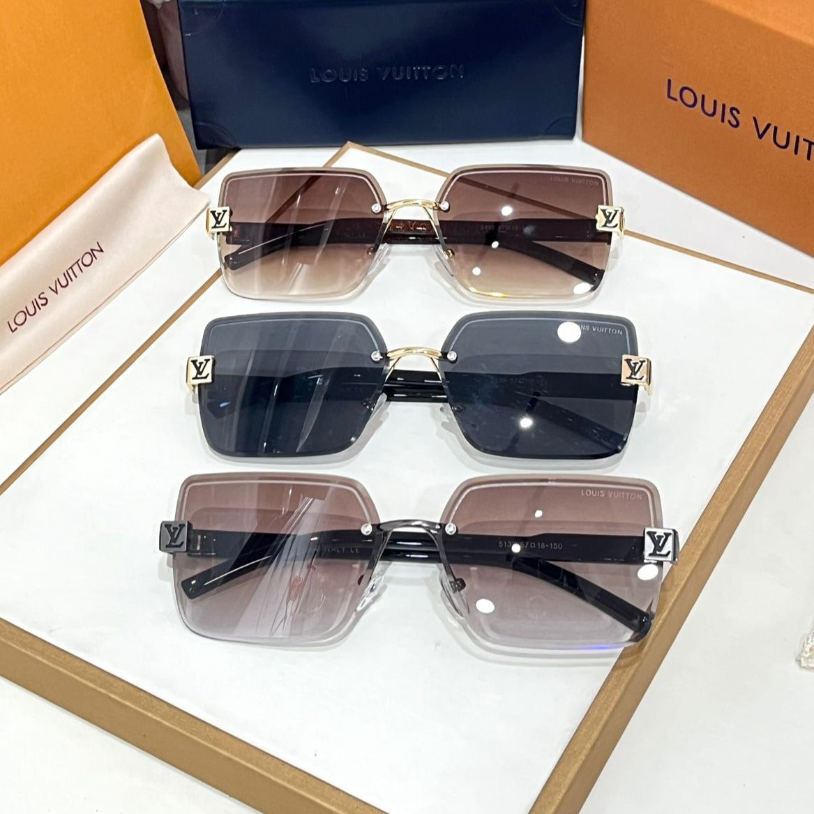 Amazing Lv Rimless Premium Sunglasses - AmazingBaba