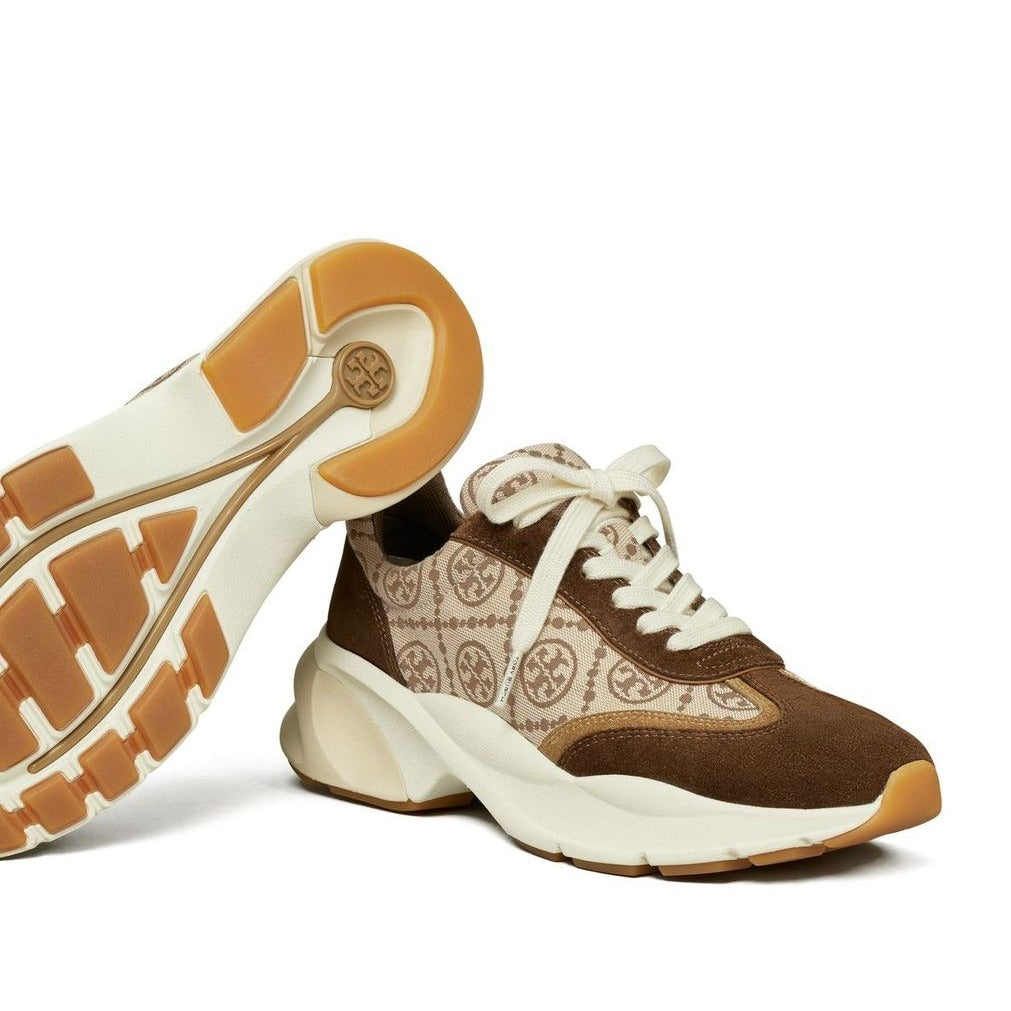 T Burch Monogram Trainer Shoes - AmazingBaba