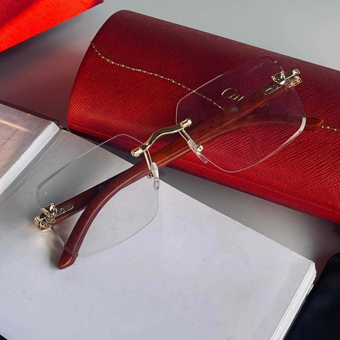 Ctr transparent luxury unisex sunglasses - AmazingBaba