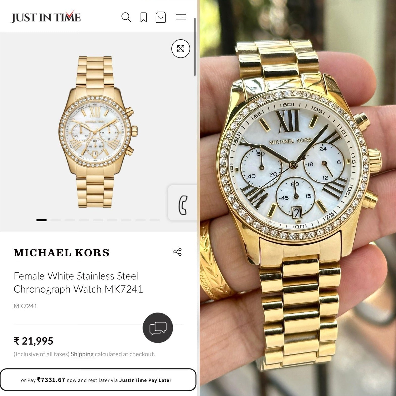 Amazing fashionable MK classic women watch