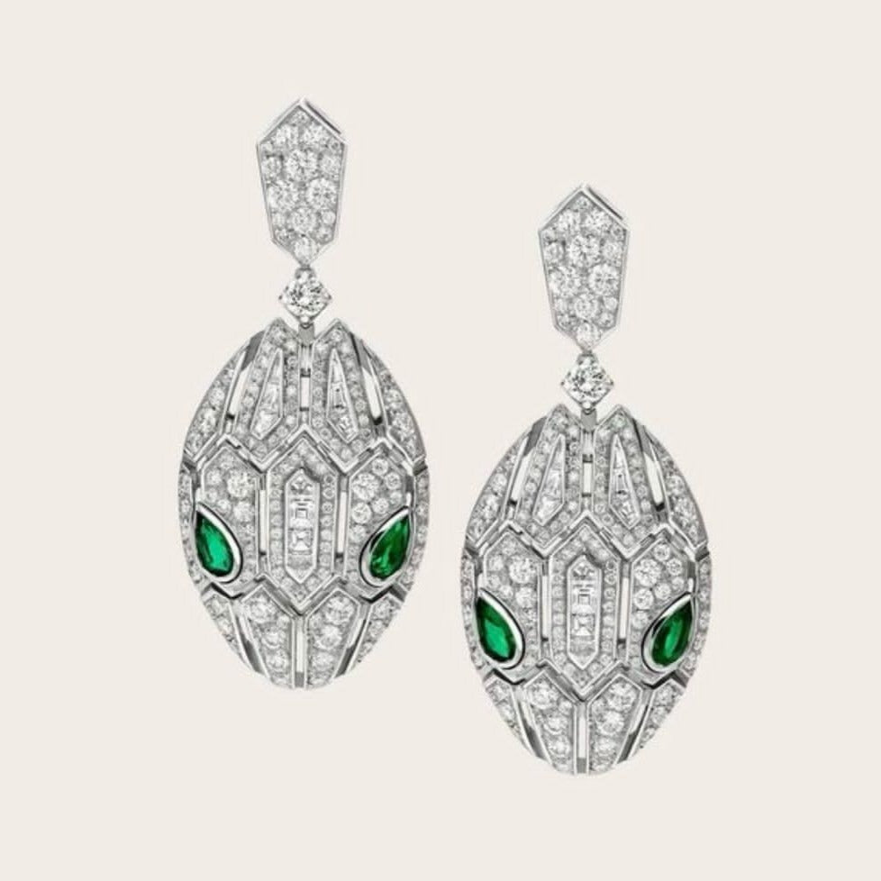 Amazing premium snake face earrings