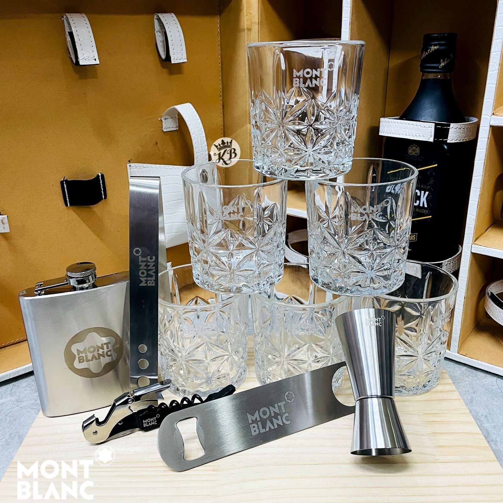Mb Leather Whisky Set - AmazingBaba