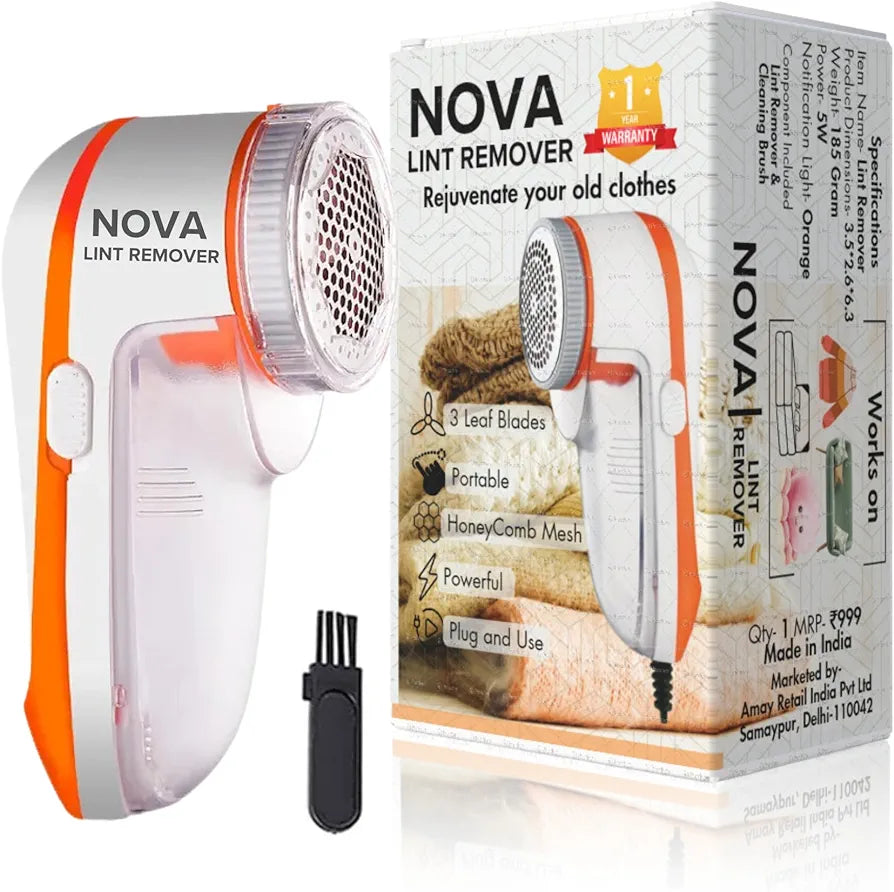 Nova Lint Remover for Clothes - Fabric Shaver Tint and Dust Remover - AmazingBaba